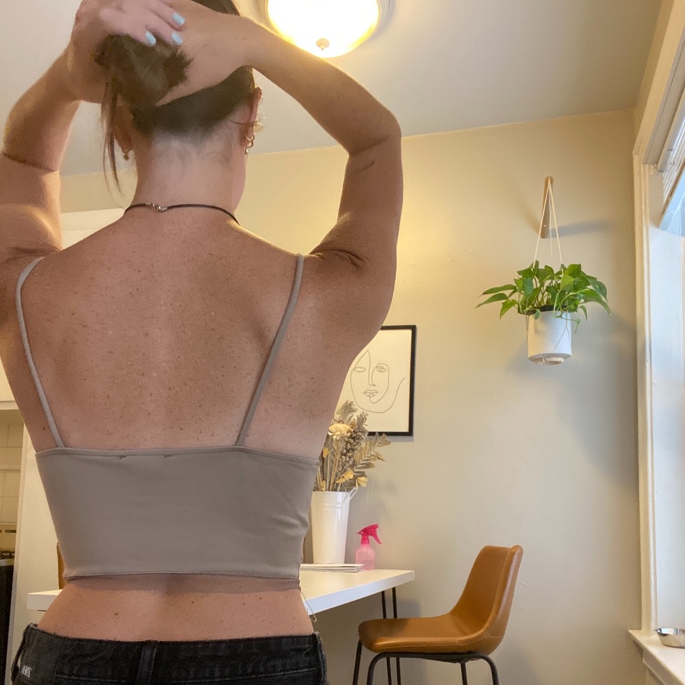 Tan Crop Top - Picture 2 of 2